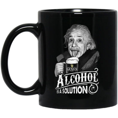 Alcohol Solution Black Mug 11oz (2-sided)