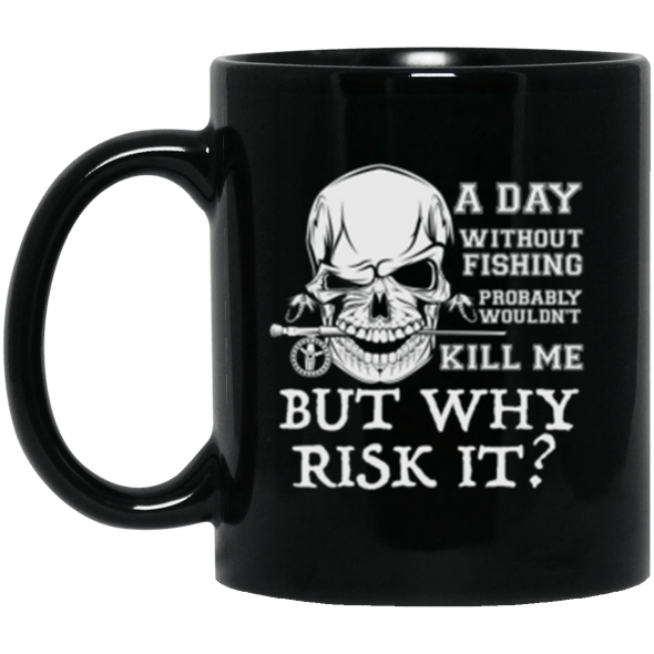Why Risk It Black Mug 11oz (2-sided)