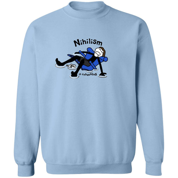 Nihilism is exhausting Crewneck Sweatshirt