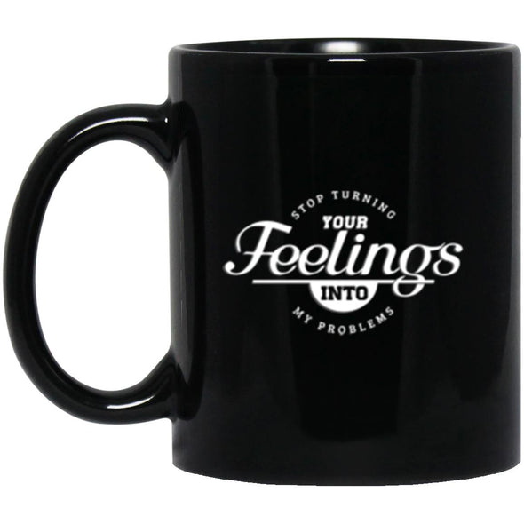 Feelings Black Mug 11oz (2-sided)