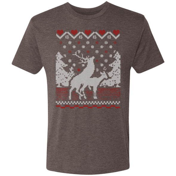 Deer Christmas Premium Triblend Tee