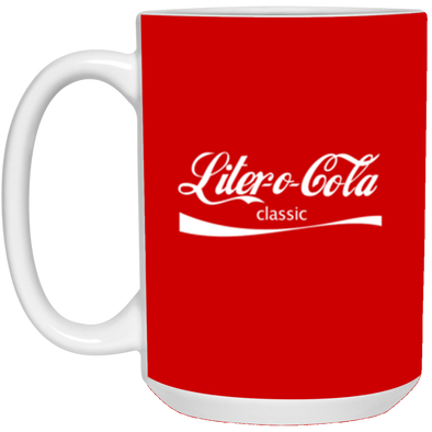 Liter O Cola Classic White Mug 15oz (2-sided)