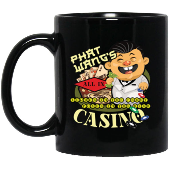 Phat Wang's Casino Black Mug 11oz (2-sided)