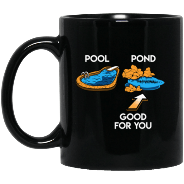 Pool Pond Black Mug 11oz (2-sided)
