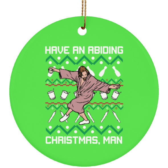 Abiding Christmas Circle Ornament