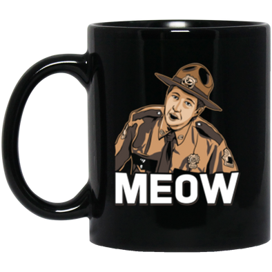 Meow Black Mug 11oz (2-sided)