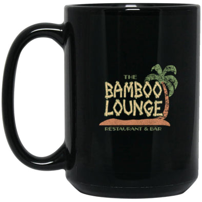 Bamboo Lounge Black Mug 15oz (2-sided)