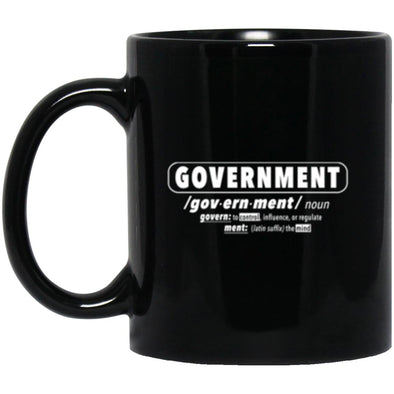 Government Black Mug 11oz (2-sided)