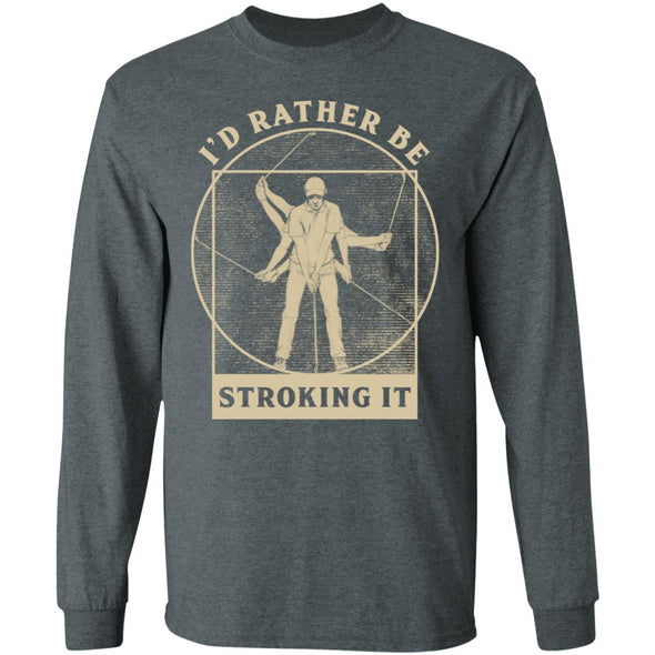 Rather Be Stroking It Heavy Long Sleeve