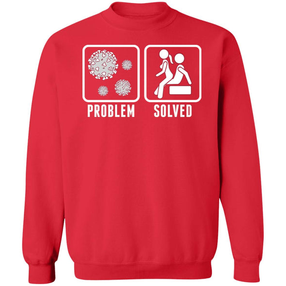 Quarantine Problem Solved Sex Crewneck Sweatshirt