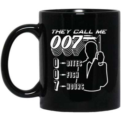 Call Me 007 Black Mug 11oz (2-sided)