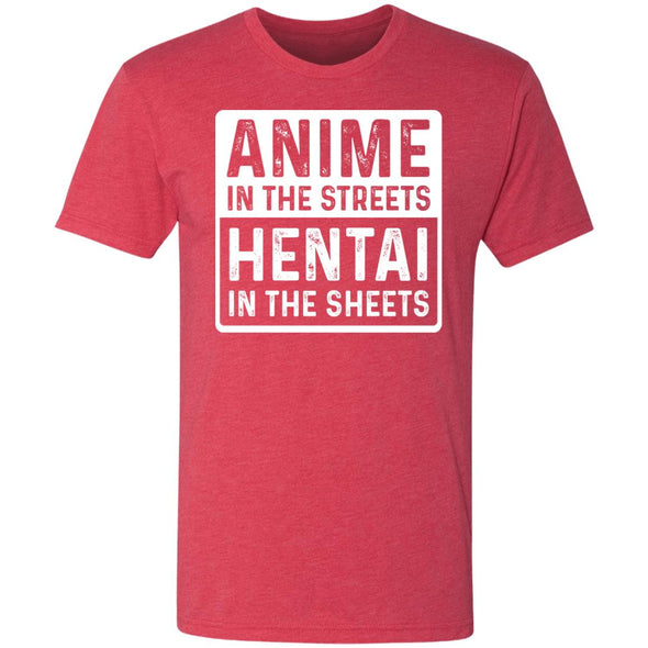 Anime Streets Hentai Sheets Premium Triblend Tee