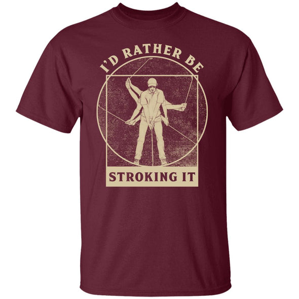 Rather Be Stroking It Cotton Tee