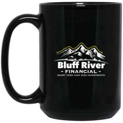 Bluff River Financial Black Mug 15oz (2-sided)