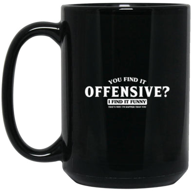 Offensive? Black Mug 15oz (2-sided)