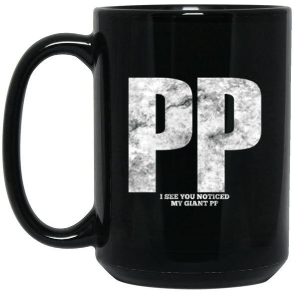 Big PP Black Mug 15oz (2-sided)