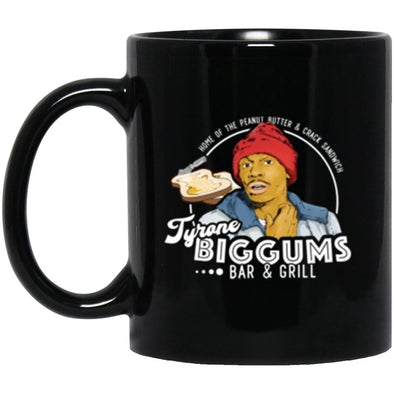 Biggums Bar & Grill Black Mug 11oz (2-sided)