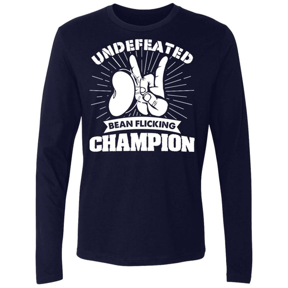 Undefeated Bean Flicking Champ Premium Long Sleeve