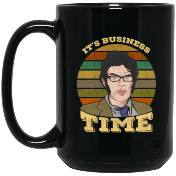 Business Time Black Mug 15oz (2-sided)