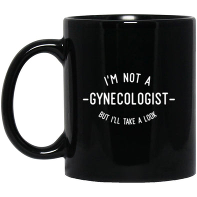 Gynecologist Black Mug 11oz (2-sided)