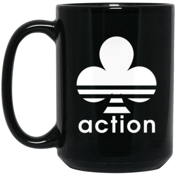 Action Black Mug 15oz (2-sided)