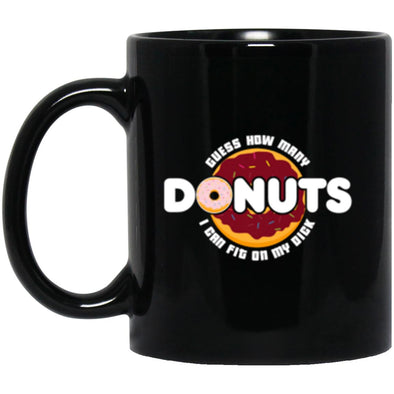Donuts Black Mug 11oz (2-sided)