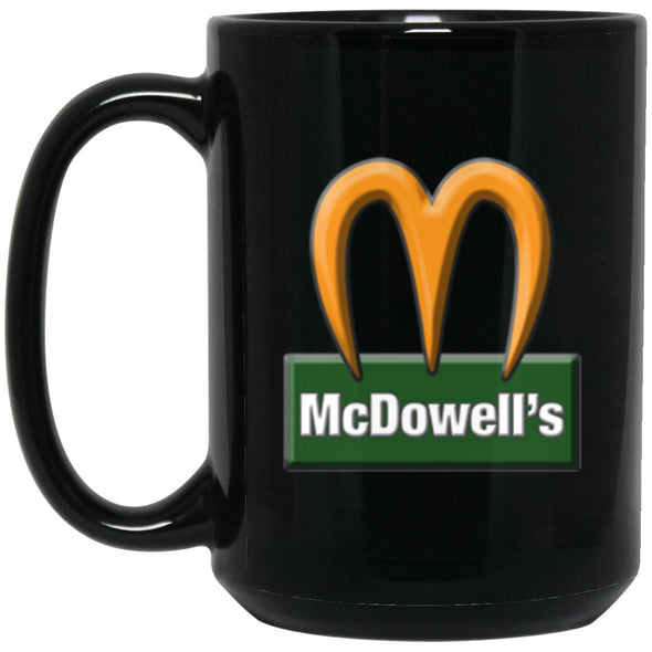 McDowell's Black Mug 15oz (2-sided)