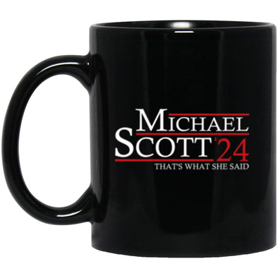 Michael Scott 24 Black Mug 11oz (2-sided)