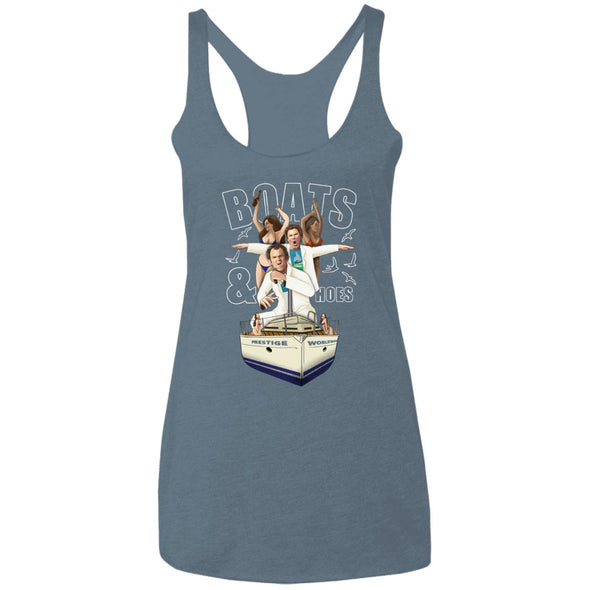Boats & Hoes Ladies Racerback Tank