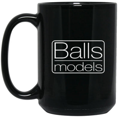 Balls Models Black Mug 15oz (2-sided)