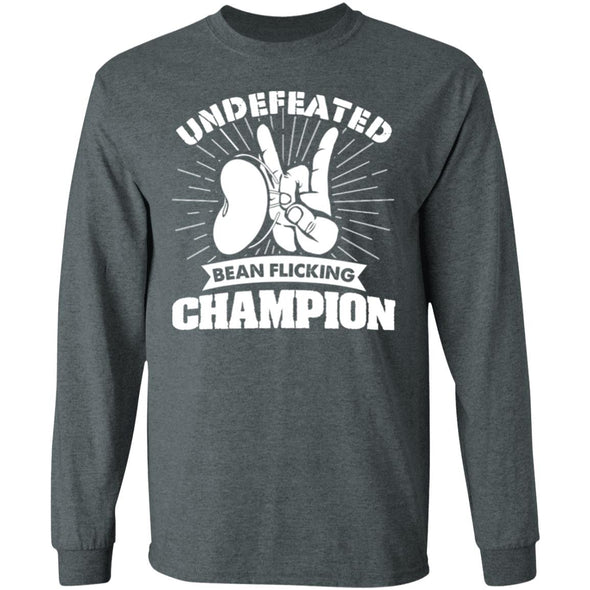 Undefeated Bean Flicking Champ Heavy Long Sleeve