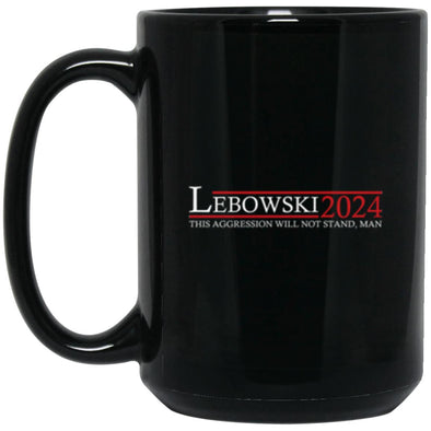 Lebowski 2024 Black Mug 15oz (2-sided)