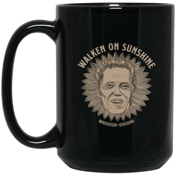 Walken On Sunshine Black Mug 15oz (2-sided)