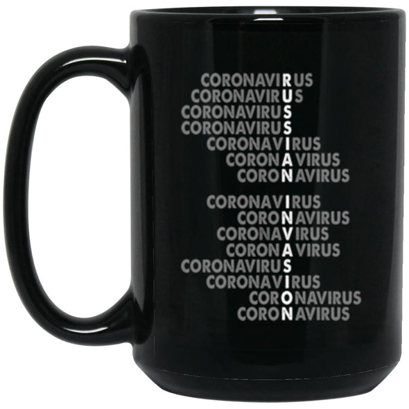 Corona Code Black Mug 15oz (2-sided)