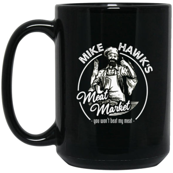 Mike Hawk's Black Mug 15oz (2-sided)