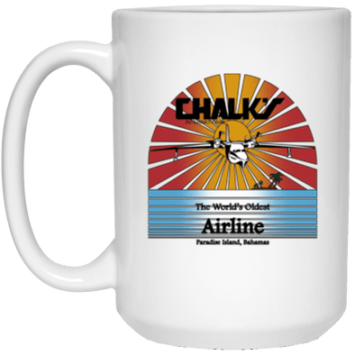 Chalk's Airlines White Mug 15oz (2-sided)