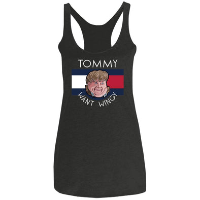 Tommy Want Wingy Ladies Racerback Tank