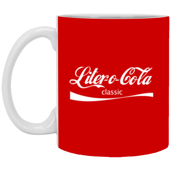 Liter O Cola Classic White Mug 11oz (2-sided)