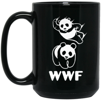WWF Black Mug 15oz (2-sided)