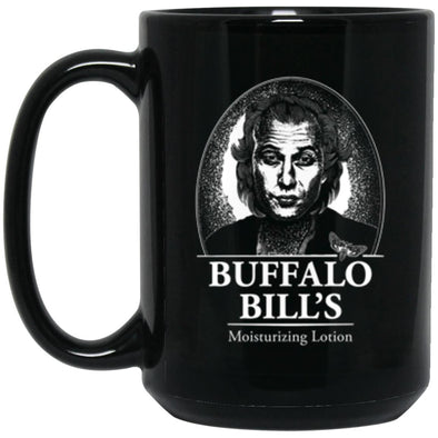 Buffalo Bill's Lotion Black Mug 15oz (2-sided)
