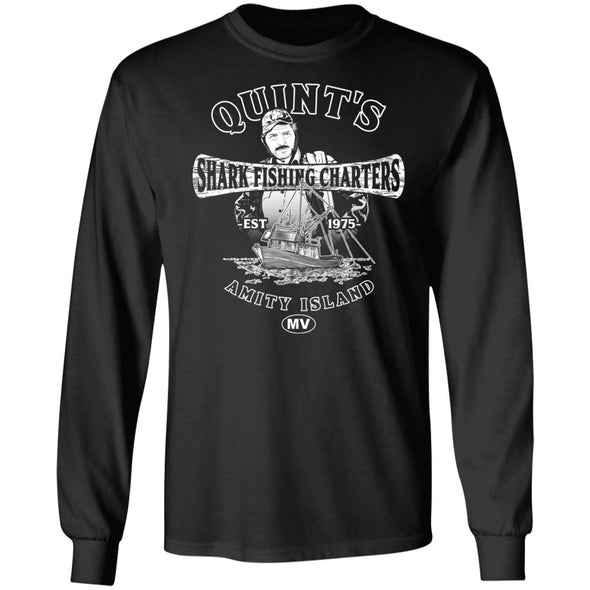 Quint's Shark Charters Heavy Long Sleeve