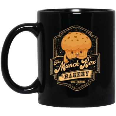The Munch Box Bakery Black Mug 11oz (2-sided)