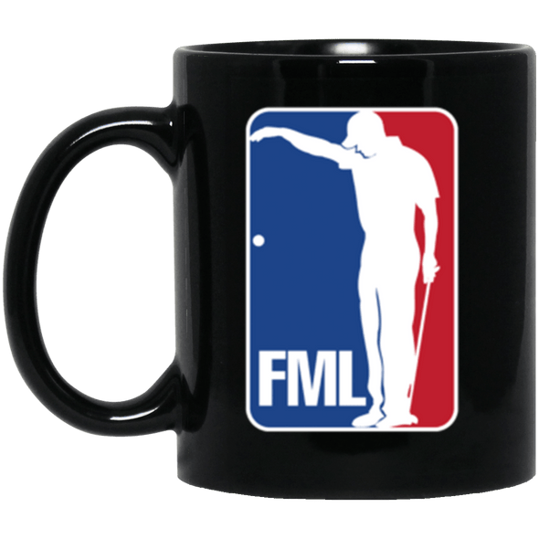 FML Golf Black Mug 11oz (2-sided)