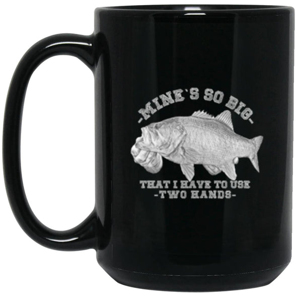 Two Hands Black Mug 15oz (2-sided)