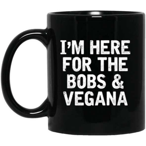 Bobs and Vegana  Black Mug 11oz (2-sided)