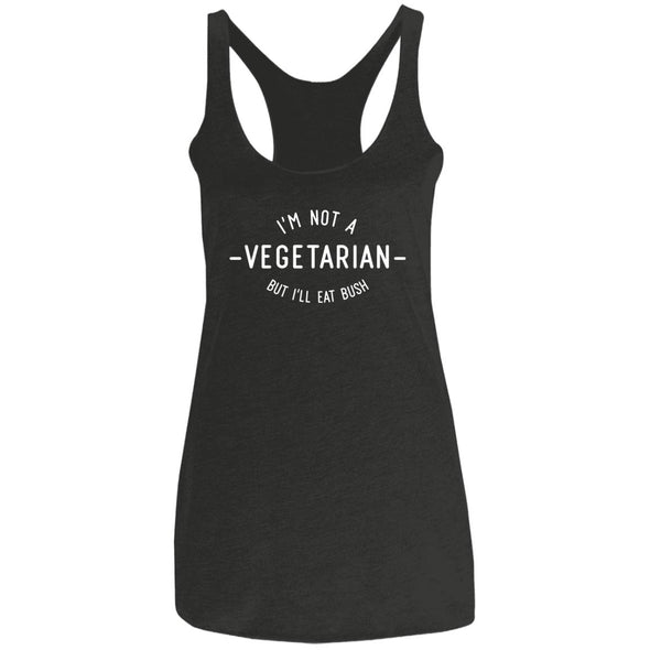 Not a Vegetarian Ladies Racerback Tank