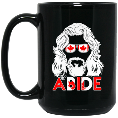 Abide Canada Black Mug 15oz (2-sided)