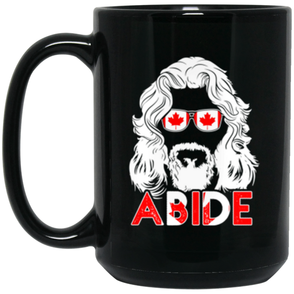 Abide Canada Black Mug 15oz (2-sided)