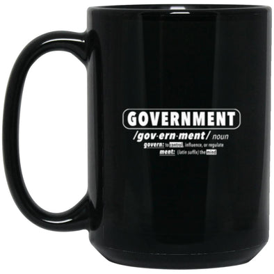 Government Black Mug 15oz (2-sided)