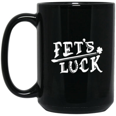 Fet's Luck Black Mug 15oz (2-sided)